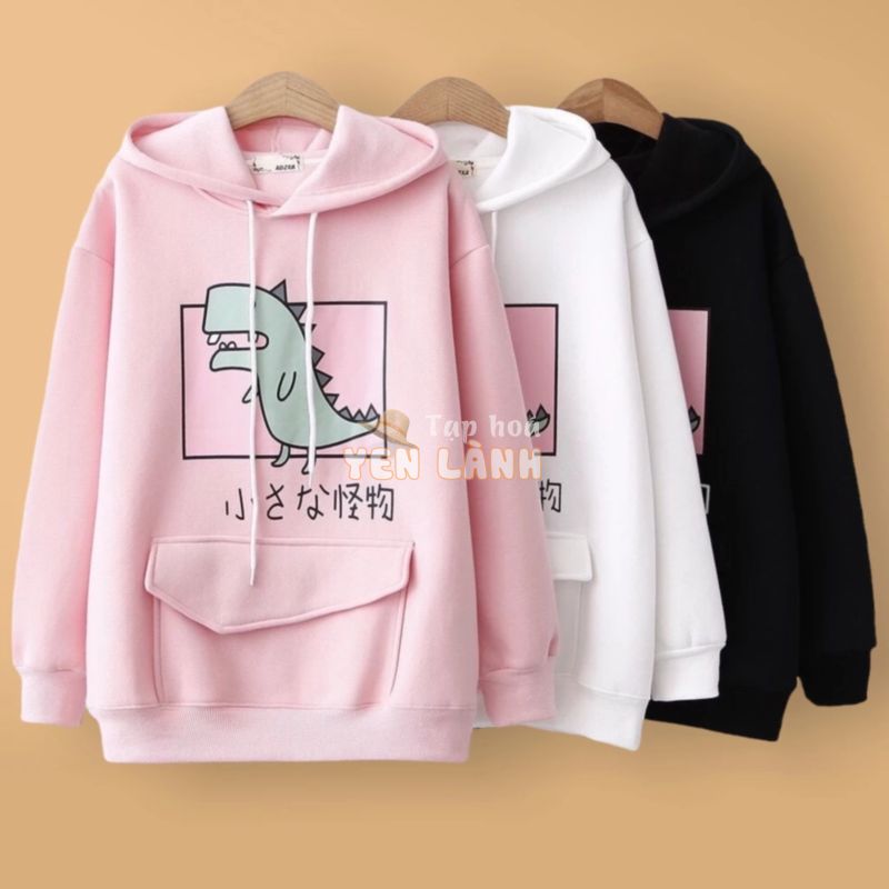 Áo Hoodie Hình Khủng Long Cute