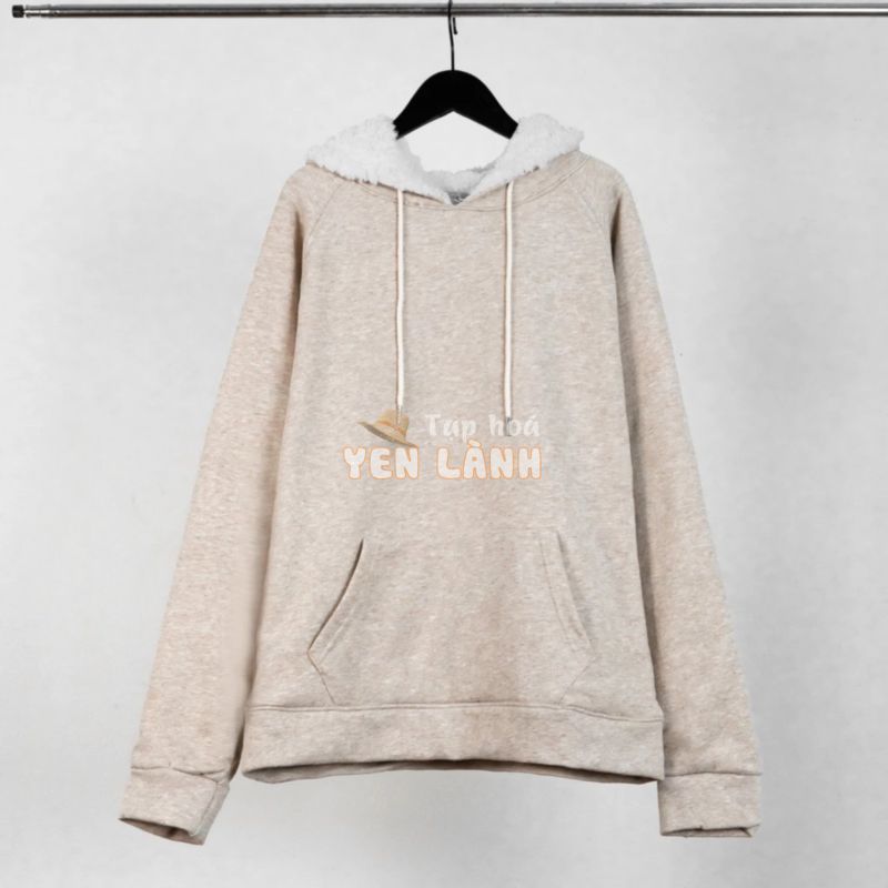 Aó hoodie nỉ bông 2 lớp, áo hoodie lót lông cừu cả thân, dricco_oficial