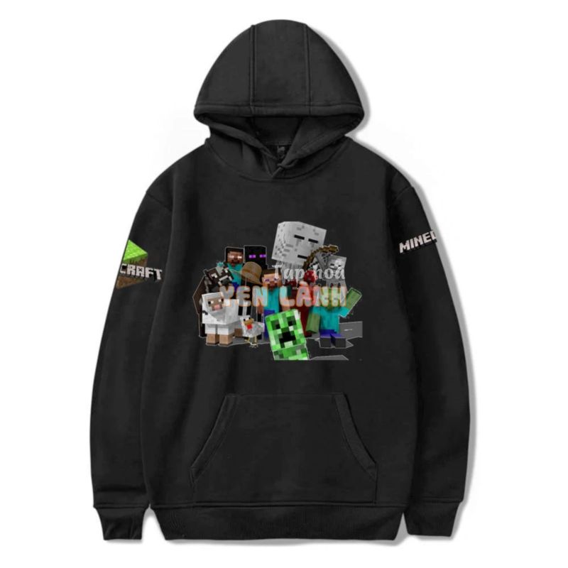 Mẫu áo Hoodie Minecraft cực chất giá siêu rẻ