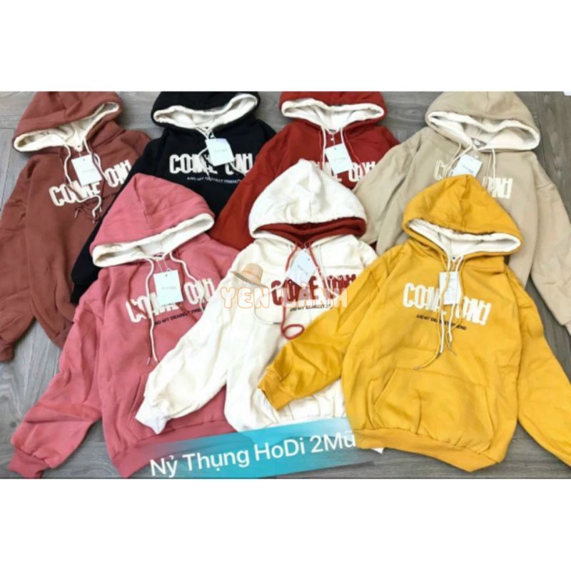 áo hoodie 2 mũ