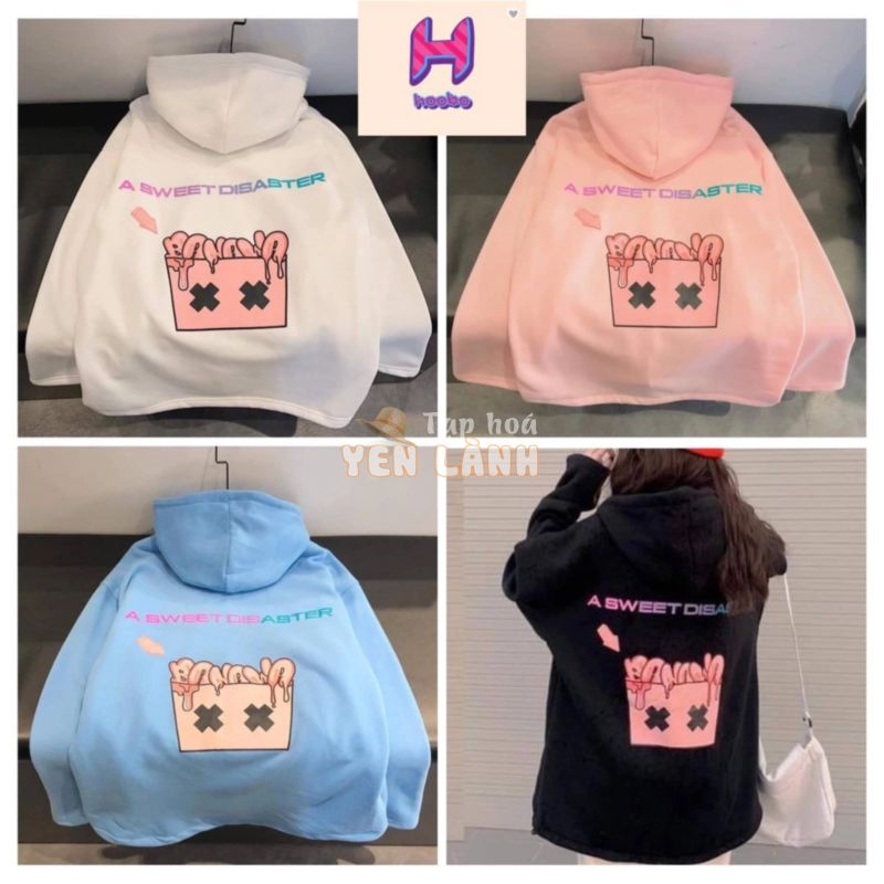 Áo Hoodie Nữ BANAWA Bigsize – Nỉ Ulzzang form rộng trơn Uni Mùa Đông