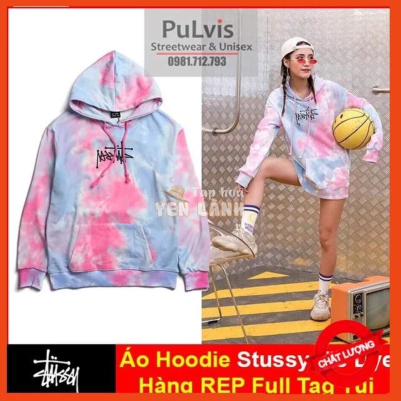 [Mặc Là Sang] Áo Hoodie Nam Áo Tie Dye Hoodie Stussy, Stussy Tie Dye Siêu Ngầu