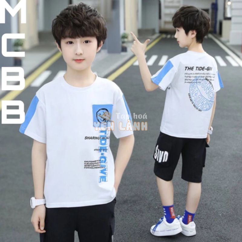 Mcbb – 49-71 kg 100% cotton đồ bộ nam áo phông nam ngắn tay quần đùi short lửng bộ đồ nam mặc nhà áo thun bộ quần áo nam