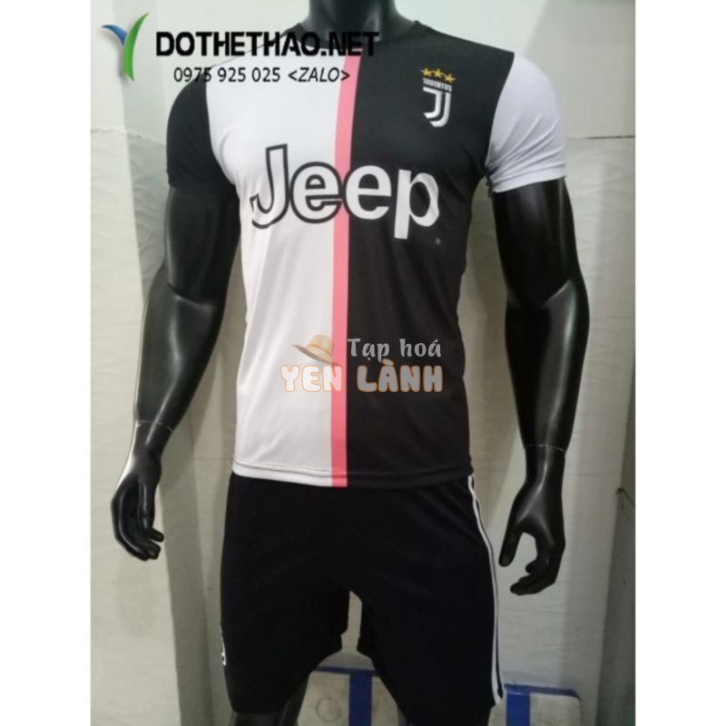 Bộ quần áo đá banh Juventus CR7 big size, bộ bóng đá size lớn cho nam, đồ thể thao chất lượng