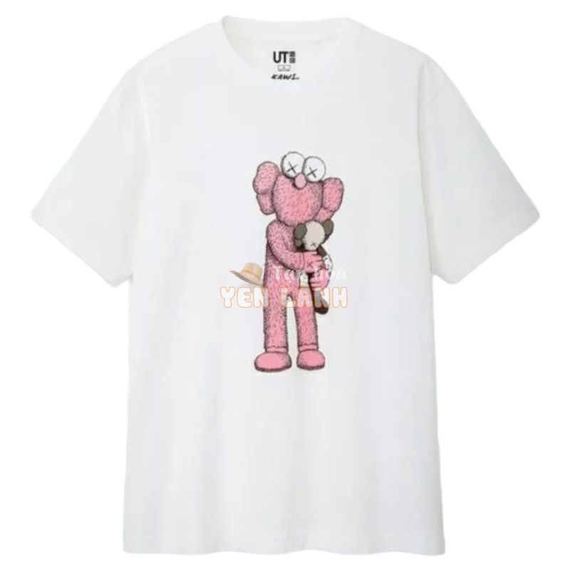 [Chính Hãng] Áo UNIQLO X KAWS hồng