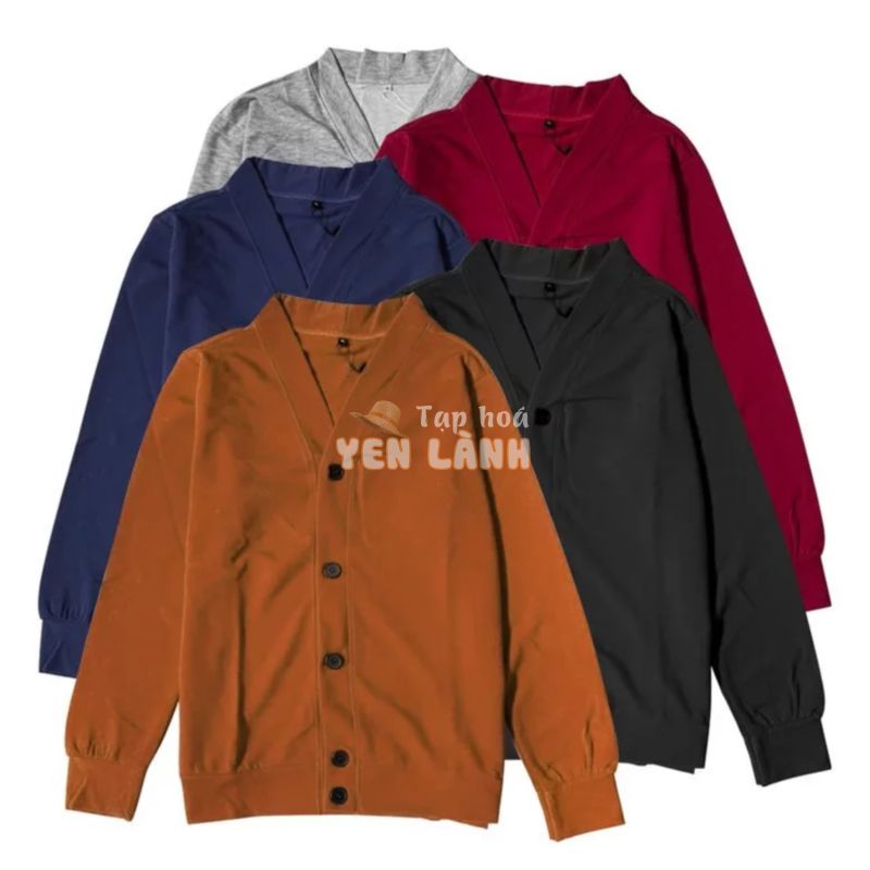 Áo khoác cardigan unisex nam nữ KING tay dài chất thun dày mềm mịn phong cách hàn quốc trẻ trung năng động K125 K124