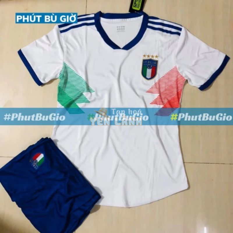 [SALE OFF] Áo Bóng Đá Thể Thao Đá Banh Đội Tuyển Ý/ ITALIA Trắng Chất Thun Thái Cao Cấp – Phút Bù Giờ Sport