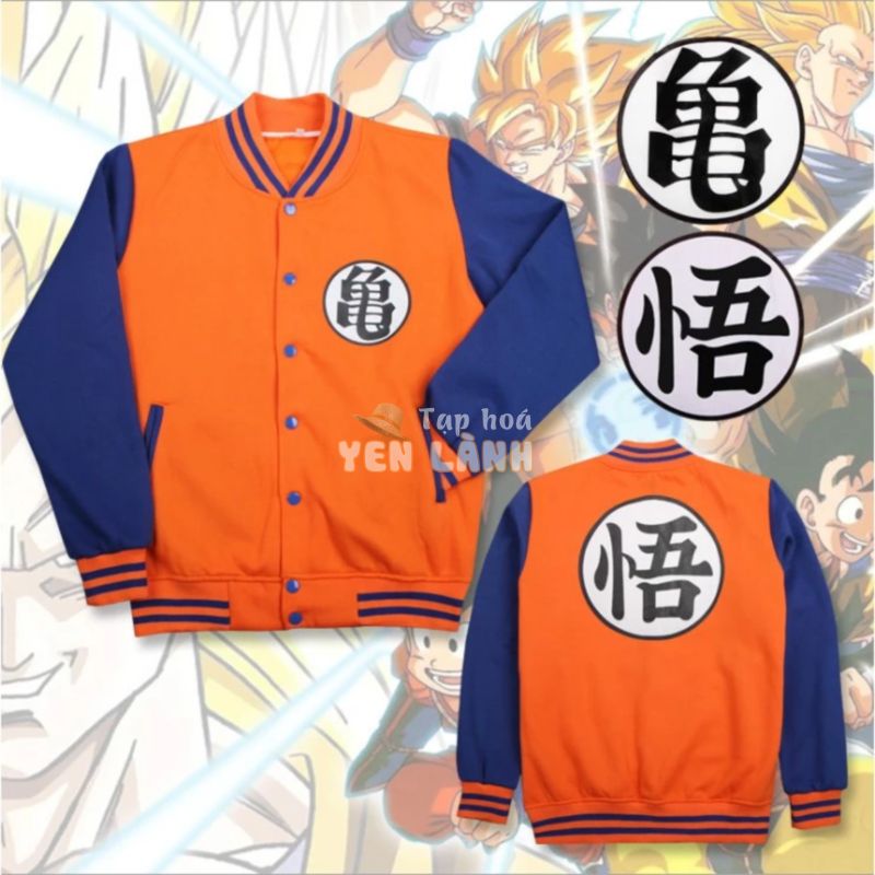 Áo hoodie dài tay hóa trang nhân vật Son Goku trong Dragon Ball cho nam