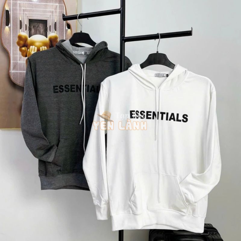 Áo Khoác Hoodie Nam Nữ Essential mẫu chui chất nỉ da cá mềm mịn cực trend Hoco64 64