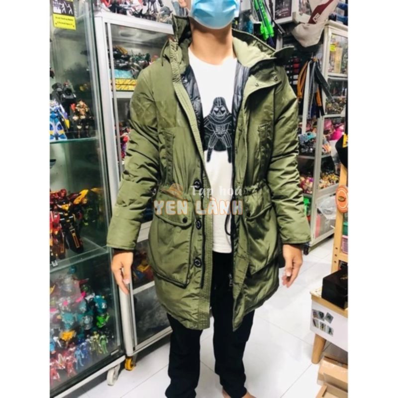 Áo khoác LÔNG VŨ MONCLER Coat for mens olive green chính hãng chuẩn AUTH