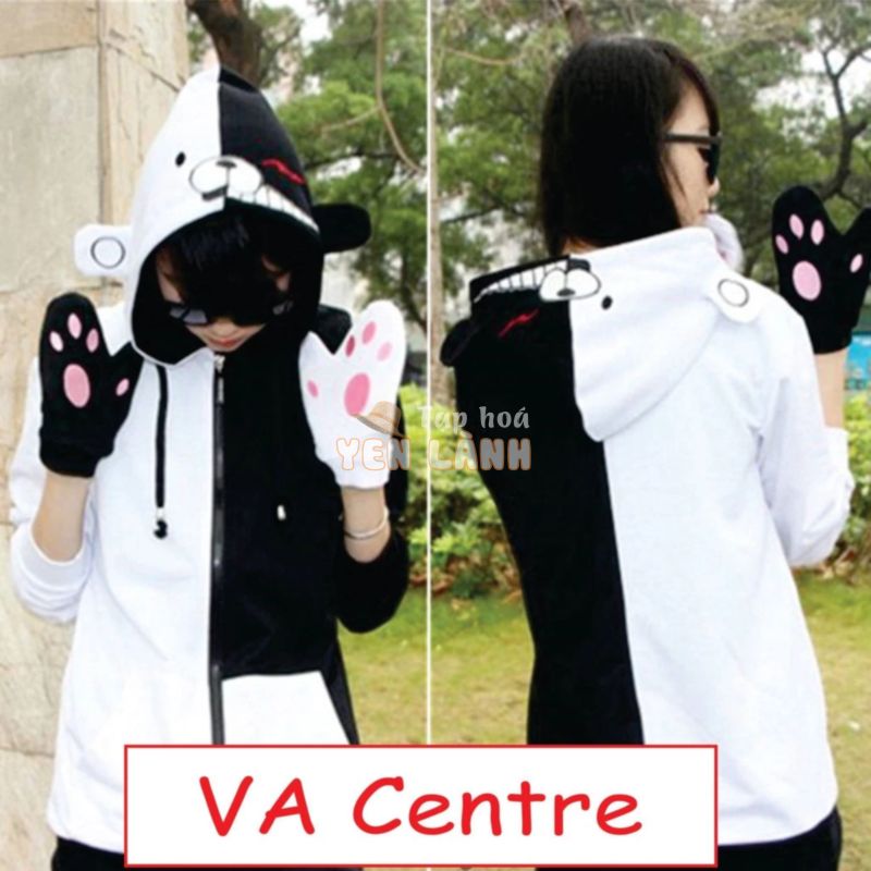 Áo khoác Cosplay Monokuma – tặng kèm găng tay như hình – có nhiều mẫu Anime, Manga, Game