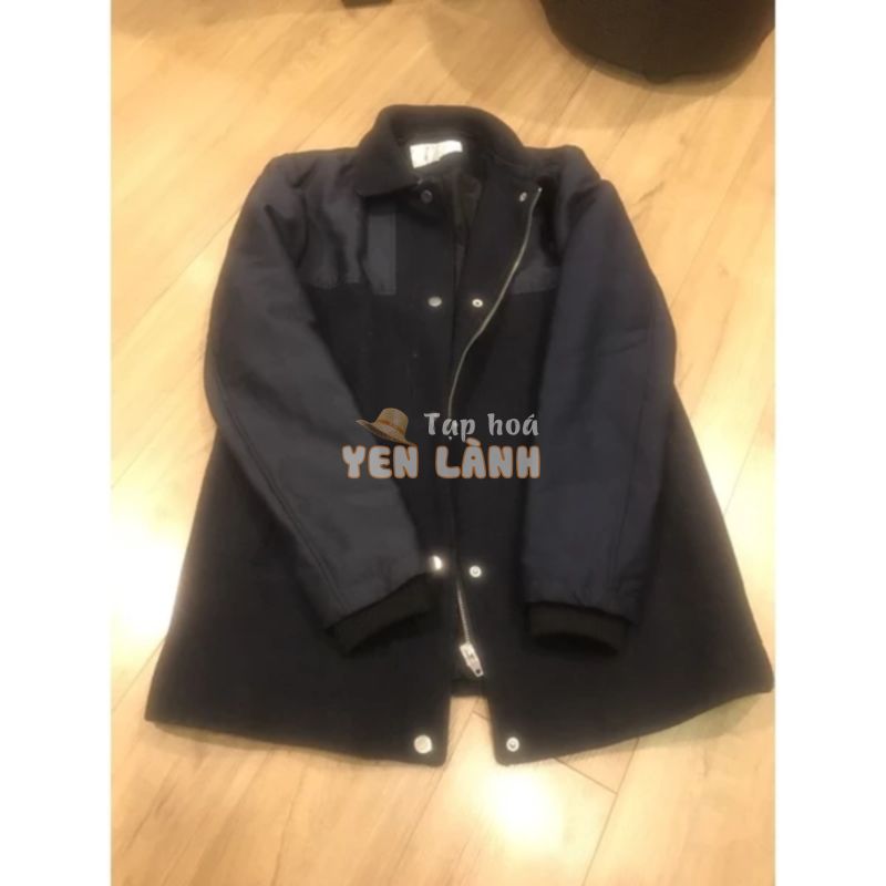 áo khoác dạ zara xanh than