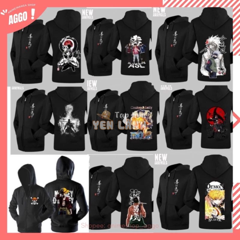 SALE 50% BST áo khoác anime Naruto One Piece Kimetsu đẹp cực ngầu giá rẻ