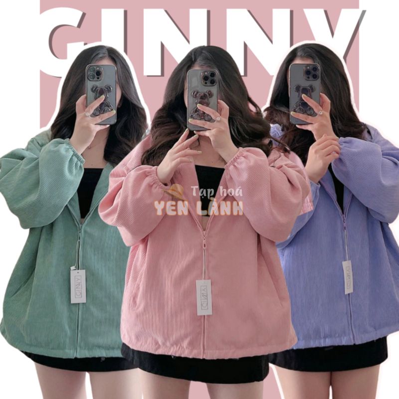 Áo Khoác Nhung Tăm Ulzzang | Freesize | Ginny.Brand