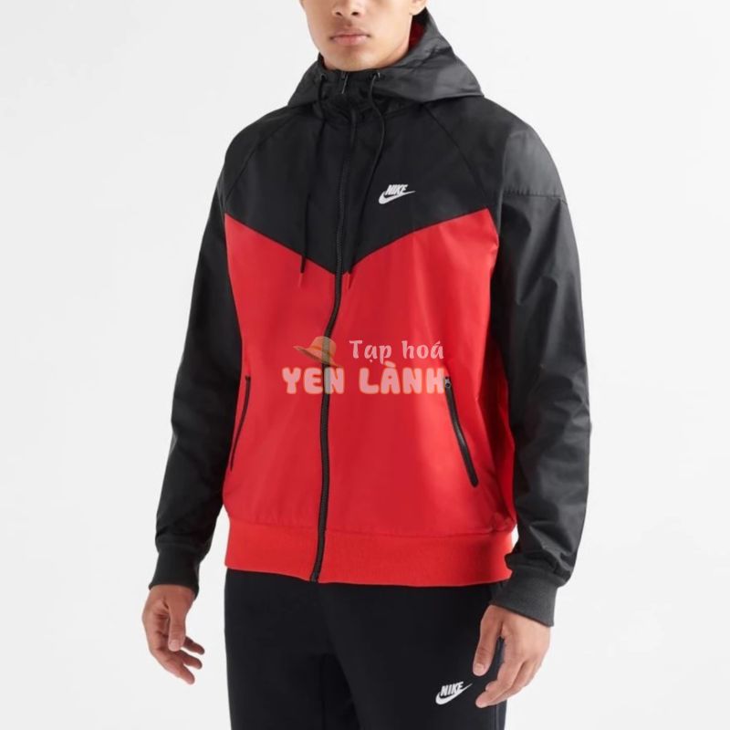 [HÀNG_CHÍNH_HÃNG] ÁO KHOÁC NIKE WINDRUNNER HOODED – ĐỎ / ĐEN