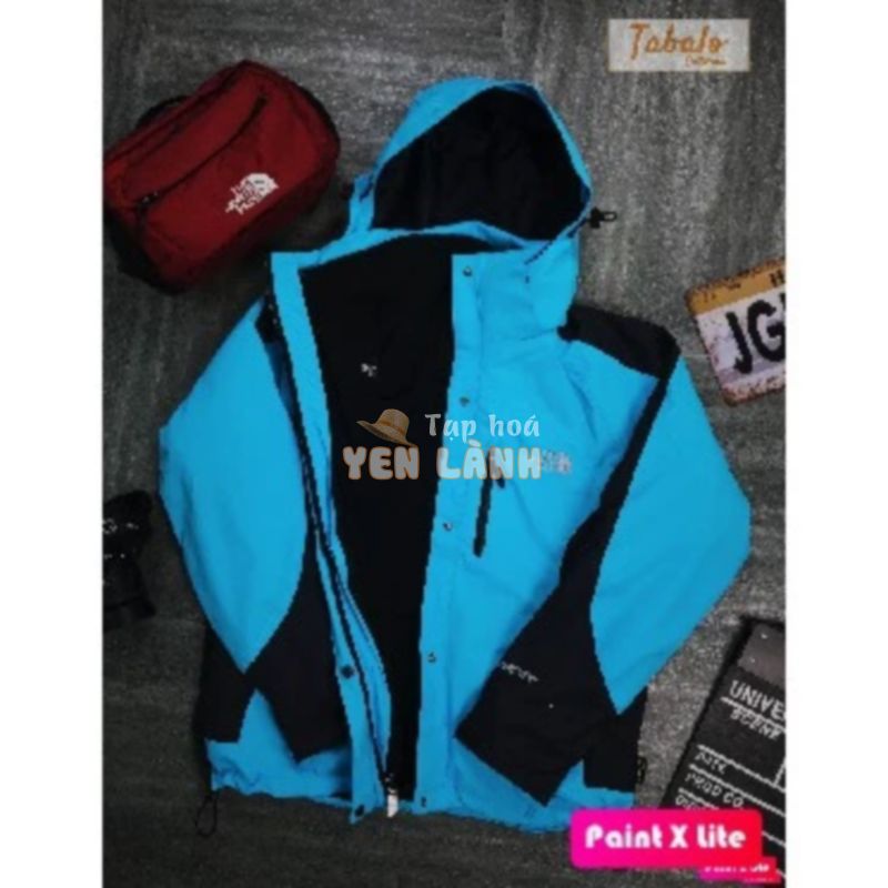 Áo khoác 3 lớp The North Face xuất khẩu chính hãng. Chống thấm nước 100%. lớp 3 lót nỉ tháo rời. (màu pha)