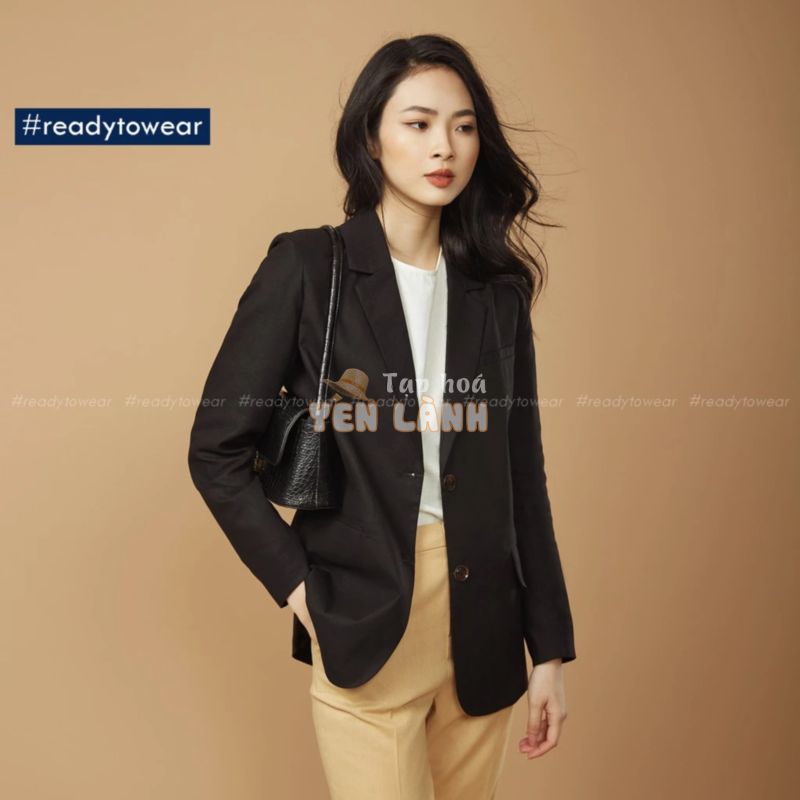 Blazer nữ 2 lớp công sở thắt eo – áo vest nữ form rộng cao cấp vét nhiều màu phong cách hàn quốc linen B01