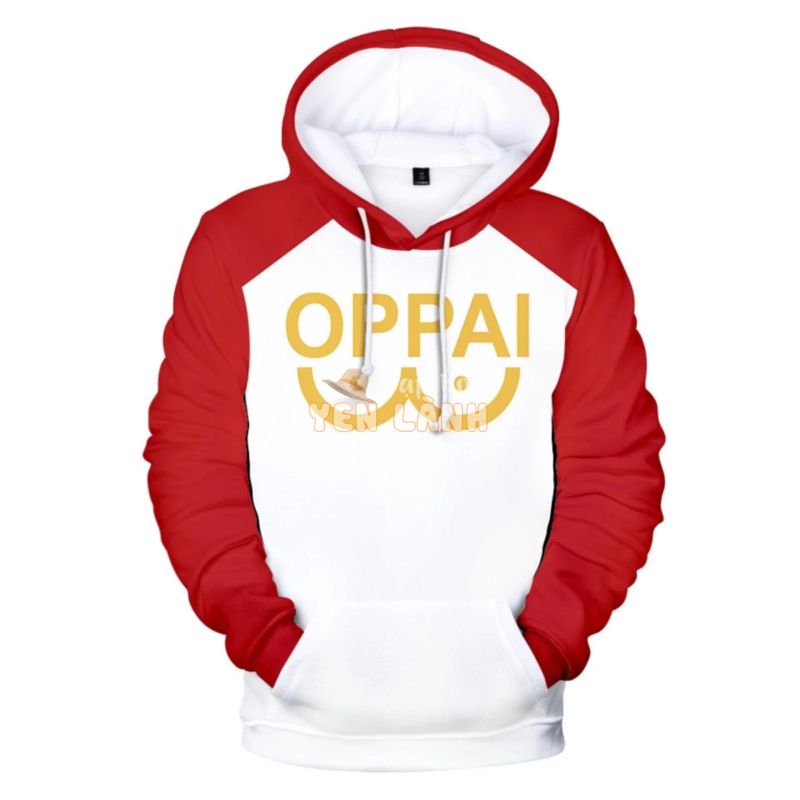 Mới Áo Khoác Hoodie In Hình One Punch man Saitama Oppai Cá Tính