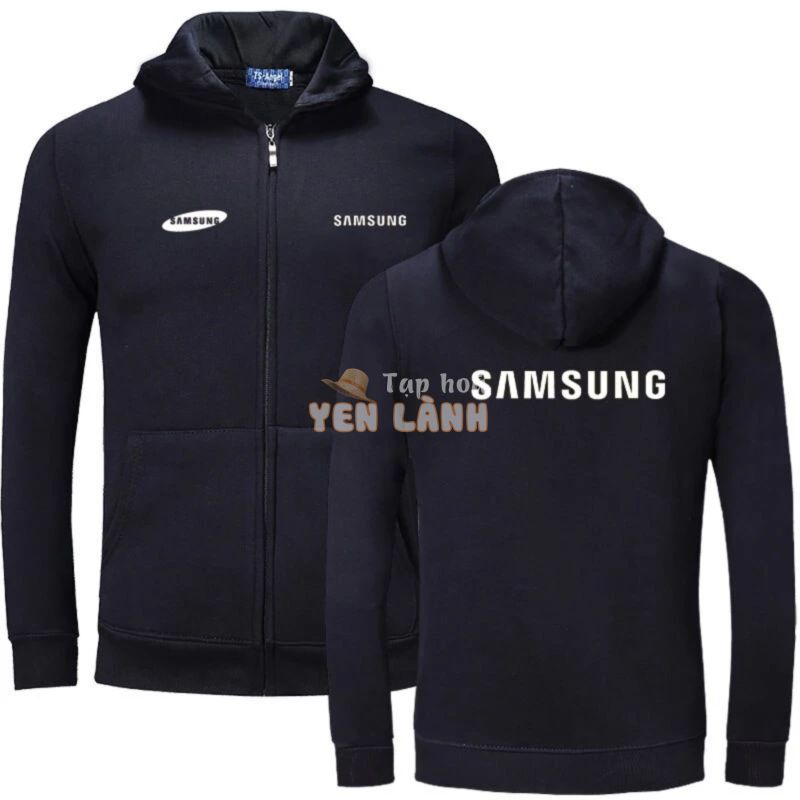 SAMSUNG Áo Khoác Hoodie Nỉ Nam Có Dây Kéo Đơn Giản Mới Năm 2021