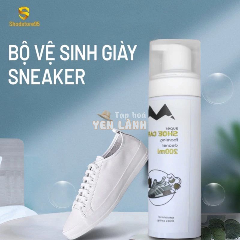 Bộ Vệ Sinh Giày Sneaker 200Ml – Vệ Sinh Giày Thể Thao, Ba Lô, Túi Sách, Áo Khoác