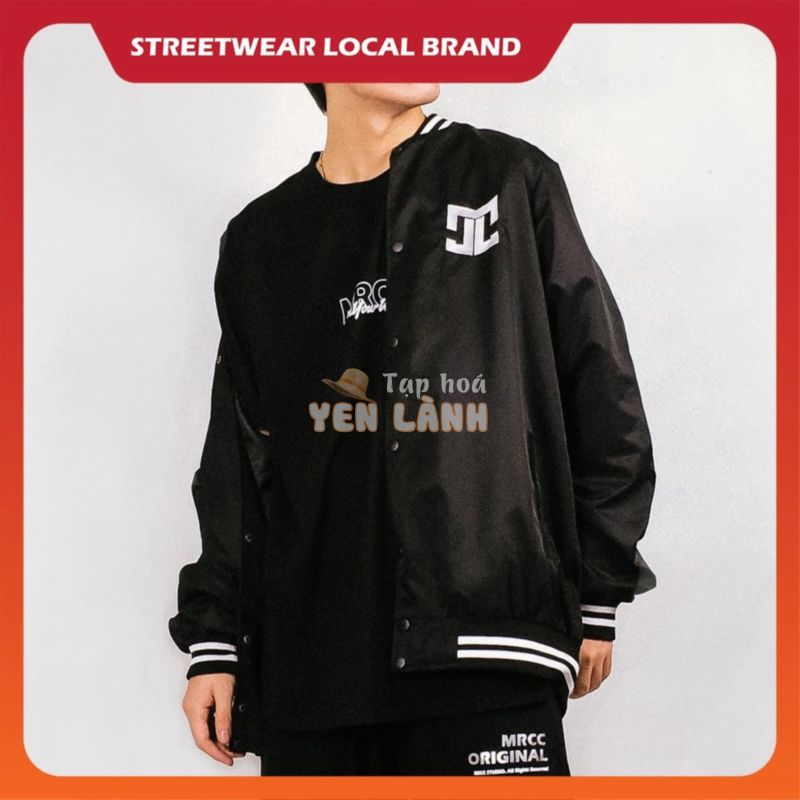 Áo Khoác Bomber Jacket MRCC Basic Unisex Streetwear 2 lớp