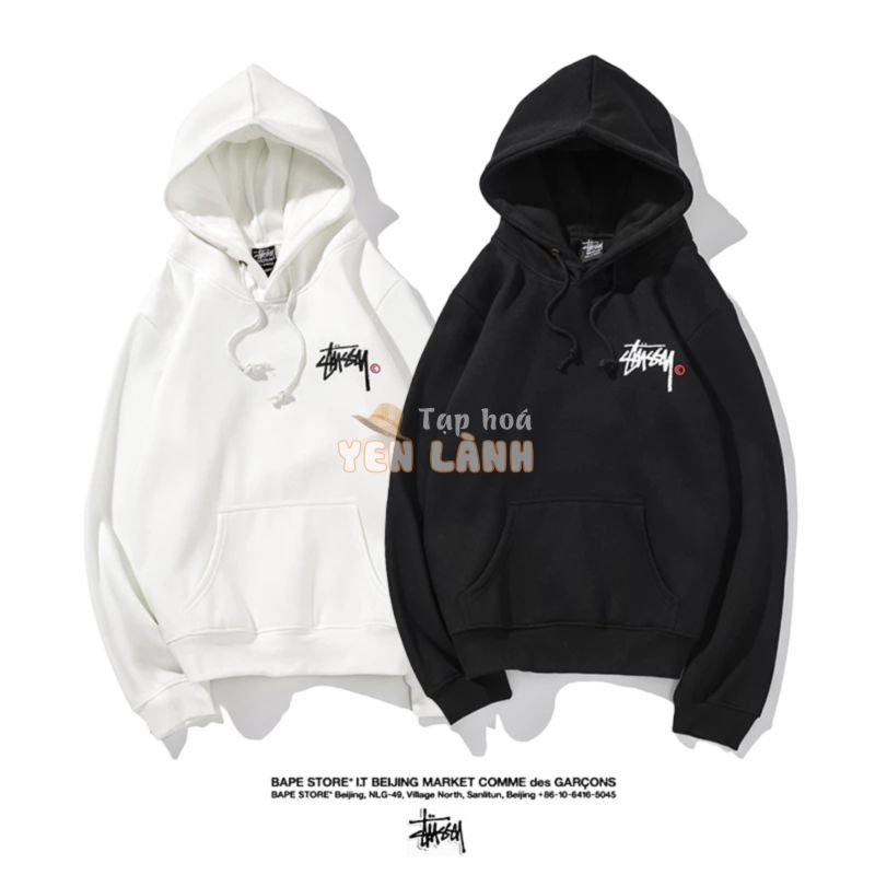 Áo hoodie Stussy phong cách trẻ trung cho nam / nữ