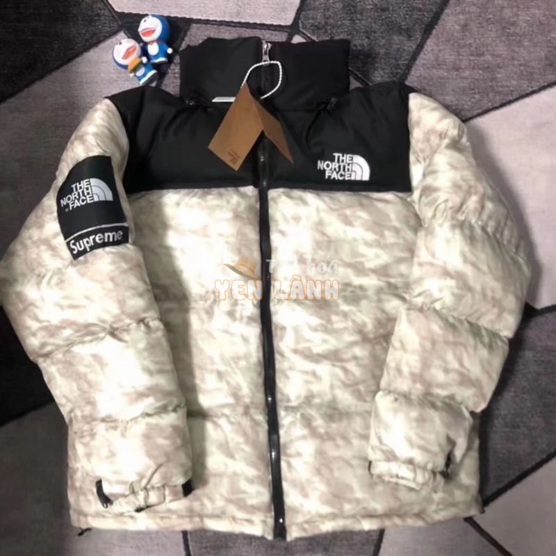 Áo Khoác Thể Thao Supreme X The NorthFace Cobranded Chất Liệu Cotton Giữ Ấm Cho Nam Nữ