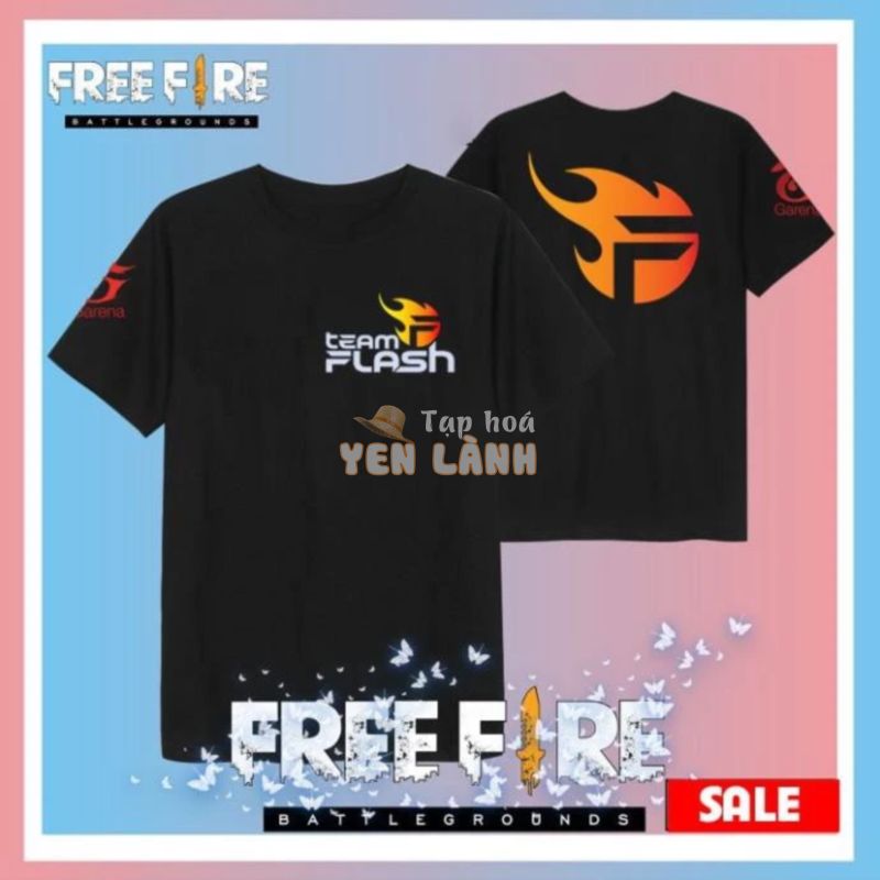 SALE- [SIÊU RẺ] áo thun FREE FIRE in hình TEAM FLASH cực đẹp – áo HOT