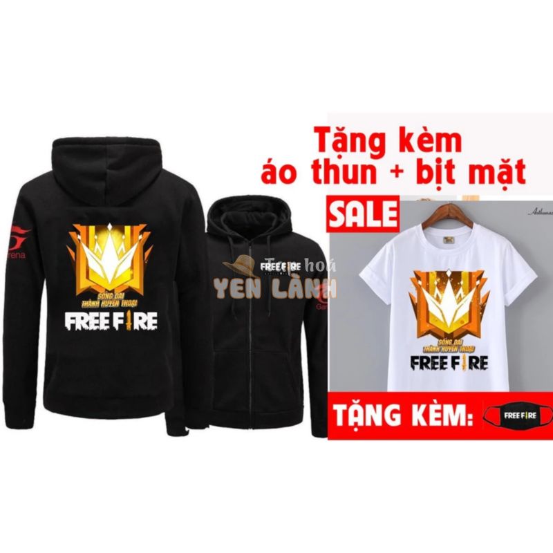 SALE SỐC  Mua áo khoác Free Fire được tặng kèm áo thun  bịt mặt free fire đẹp giá siêu rẻ