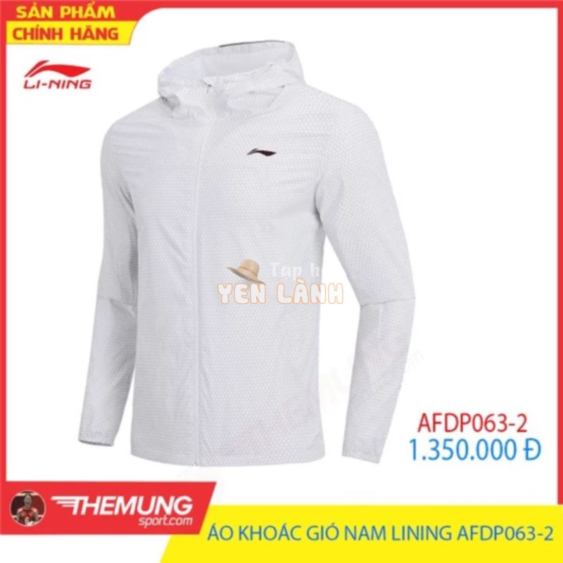 Áo khoác gió thể thao Nam LiNing AFDP063-2 Trắng