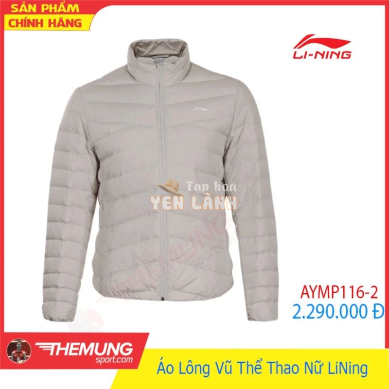 [AYMP116-2] Áo Lông Vũ Thể Thao Nữ LiNing Màu Sữa