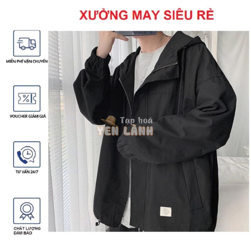 [S06-2XL] Áo khoác nam Áo khoát nam kaki chống nắng rẻ from rộng trơn cực chất siêu chất