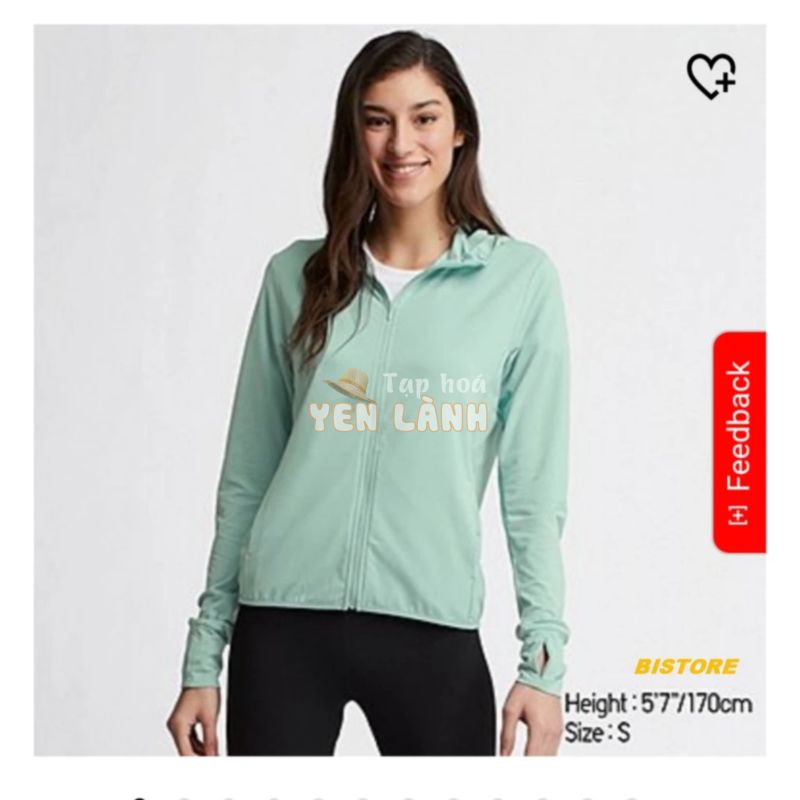 Áo Chống Nắng Uniqlo Airism Màu 52- GREEN Phiên Bản 2019 ( nội địa Nhật )