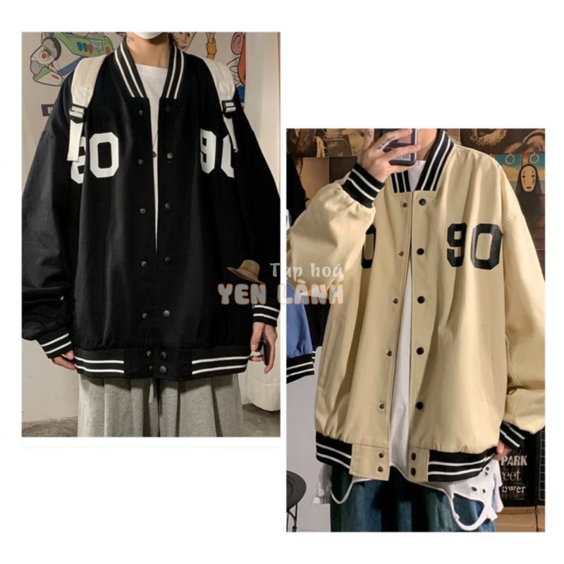 ÁO BOMBER BÓNG CHÀY STYLE ULZZANG UNISEX HO90 (kèm ảnh thật)