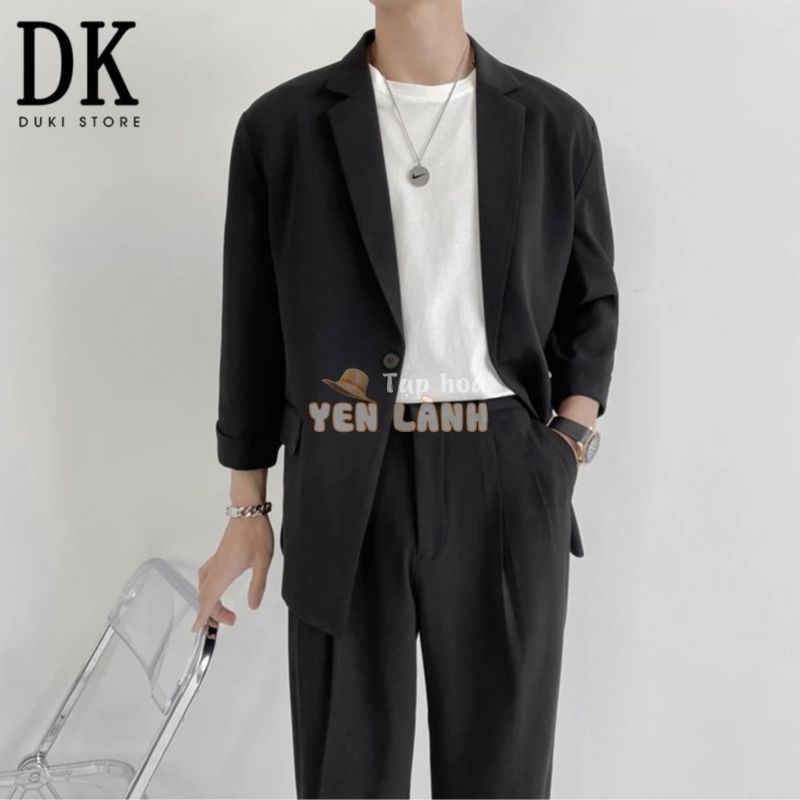 Áo khoác blazer nam ,áo vest nam balzer nam tay lật phong cách Hàn Quốc LZB0013 – DUKI STORE