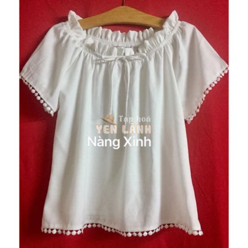 Áo kiểu tay raglan trễ vai