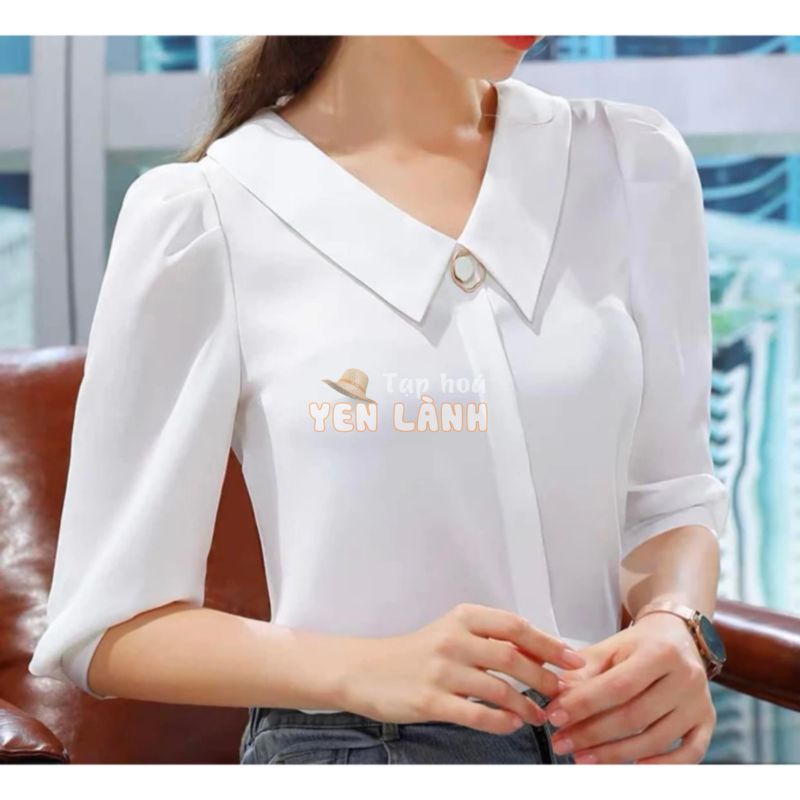 Áo Sơ Mi trung niên nữ U30 U40 U50,Áo Công Sở Nữ Kiểu chiffon Tay Lỡ Thời trang Cho Mẹ