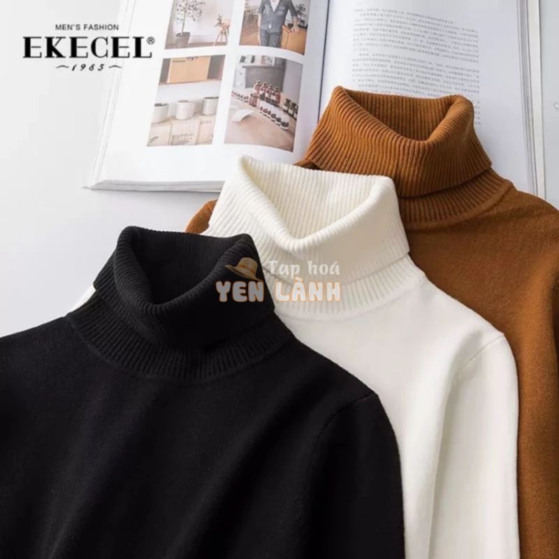 Áo Len Nam Cổ Lọ Quảng Châu Lông Cừu Dài Tay Dày Dặn Mềm Mịn Cực Ấm Kiểu Dáng Hàn Quốc Sweater Nhiều Màu DYACI AL83