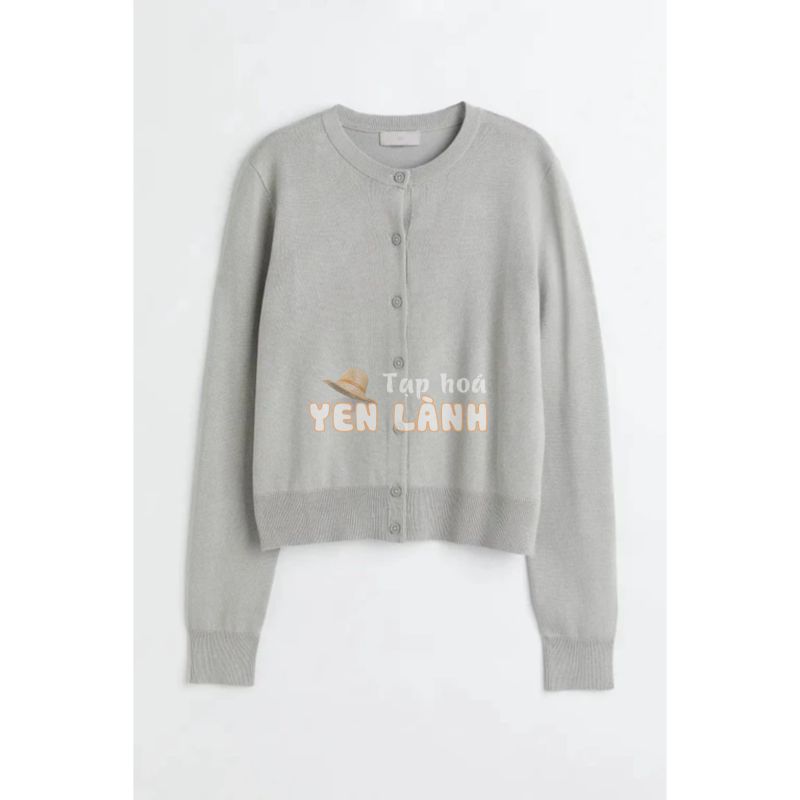 Áo len nữ cardigan đen HM H&M sz XS_hàng chính hãng authentic