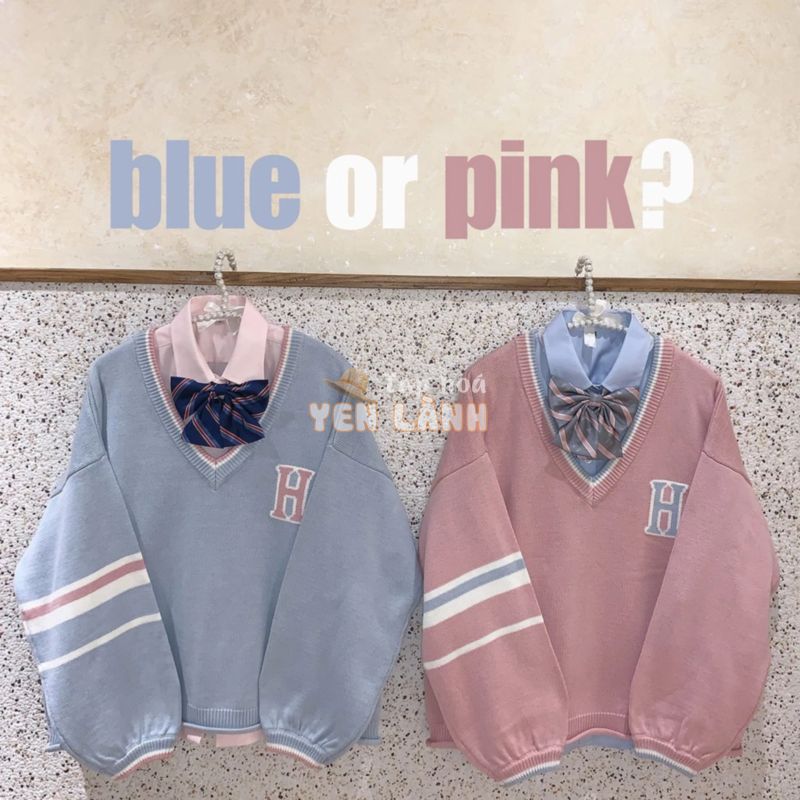 [ORDER]ÁO ULZZANG ÁO LEN HỌC SINH KHÔNG KÈM ÁO TRONG