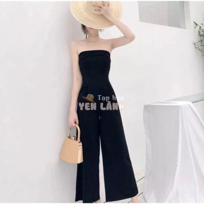 [ORDER]Jumpsuit áo ống liền quần ống rộng