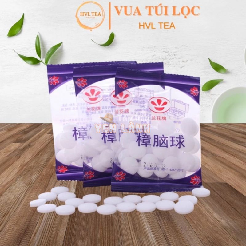 Viên long não băng phiến đuổi gián khử mùi tủ quần áo giày dép – HVL TEA