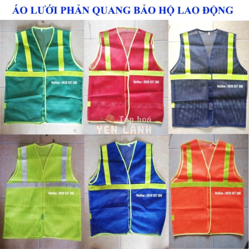 ÁO LƯỚI PHẢN QUANG BẢO HỘ LAO ĐỘNG , ÁO LƯỚI CÔNG NHÂN , ÁO PHẢN QUANG