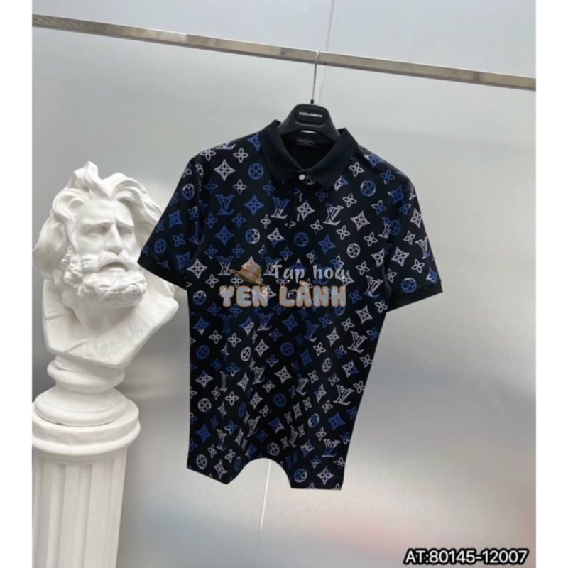 CHUẨN1:1 Áo phông Nam L V POLO[FREESHIP]Áo thun Nam L V ngắn tay có cổ New