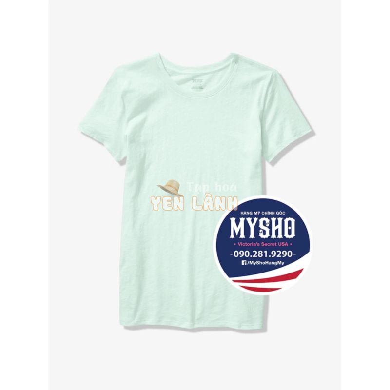 Áo size S màu Xanh Mint Frosting, Perfect Crew Tee, Pink – Victoria’s Secret USA