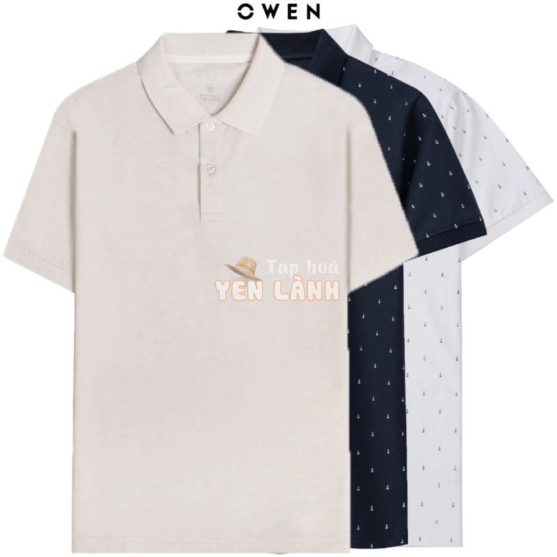 Áo polo nam Owen cao cấp co giãn vải cotton thấm hút mồ hôi form slim nhẹ mặc vừa vặn trẻ trung