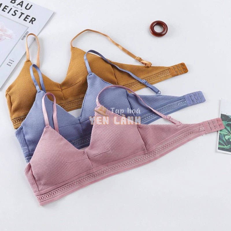 Áo ngực cotton/bra không gọng nâng đẩy nhẹ nhàng mang lại cảm giác thoải mái, dễ chịu LYEA010