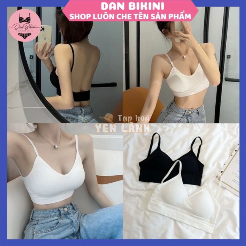 Áo Bra Nữ 2 dây – Áo Ngực Nữ chữ U hở lưng không gọng nâng ngực Danbikini mẫu BIGU