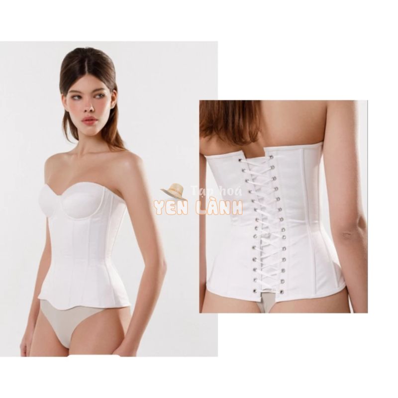 (VŨ KHÍ BÍ MẬT) Áo corset siêu đẩy vòng 1 siêu thắt vòng 2, mặc váy đầm đẹp đỉnh cao