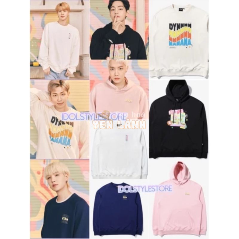 (Quà tặng kèm card BTS) áo nỉ FL Dynamite BTS